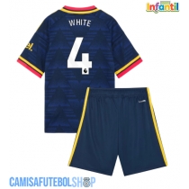 Camisa de time de futebol Arsenal Ben White #4 Replicas 2º Equipamento Infantil 2026-27 Manga Curta (+ Calças curtas)